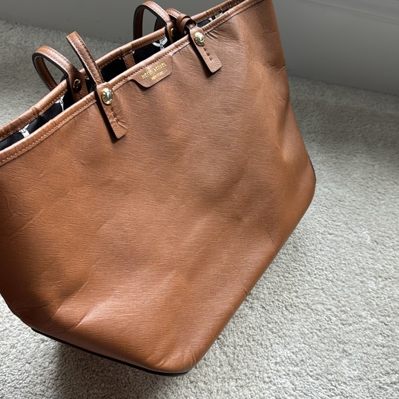 LIKE NEW HENRI BENDEL brown/tan leather tote - Picture 11 of 14